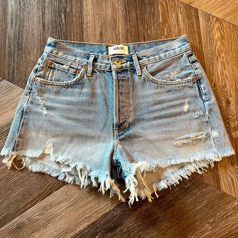AGOLDE Parker Denim Shorts